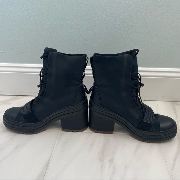 Converse Chuck Taylor All Star GR82 High Top Wedge Black Women's Boots Size 9 - Picture 5 of 9